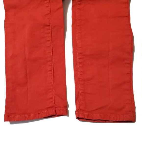 J Brand Women's Skinny Leg 811K120 Mid Rise Jeans in Blood Orange, Size 25 - Picture 11 of 15